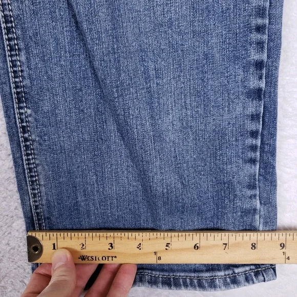 Rock & Roll Denim 36x30 Double Barrel Straight Jeans Blue Relaxed Western Cowboy - Picture 10 of 16